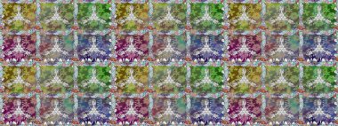 Raster illüstrasyonu. Çiçeksiz desenli arka plan, darbeler, sıçramalar, yaz çiçekleri. Tarafsız renklerde çiçekler.