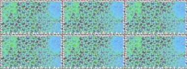 Bahar Kelebeği teması. Çizim, karalama, karalama. Mavi ve nötr arka planda güzel, pürüzsüz kelebek örtüsü. Sonsuz. Raster illüstrasyonu. Giysi kumaşı için böcek kumaşı parçası tekrarlanıyor.