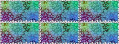 Çiçekli karalama şeklinde Raster çiçek deseni. Mavi renkli çiçekler. Yumuşak, yaz çiçekli arka plan.