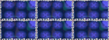 Renkli Bahar Temalı Kusursuz Arkaplan. Raster illüstrasyonunda kusursuz çiçek deseni. Süslü kumaş deseni. Düz Çiçek Elementleri Tasarımı.