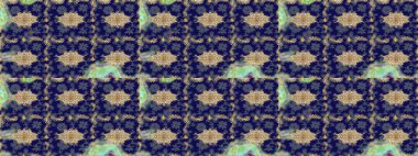 Altın elementli mavi renklerde altın eskiz deseni. Noel, kar tanesi, yeni yıl. Mavi renklerde altın elementli eskiz kalıbı.