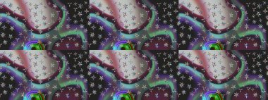 Gri renkli çiçekler. Kusursuz Renksiz Bahar Temalı Kusursuz Arkaplan. Sevimli çiçek raster deseni. Düz Çiçek Elementleri Tasarımı.