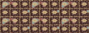 Çizim altın desenli bukleler. Doğu tarzı arabesk tarzında altın elementler. Kahverengi renkte çizim deseni. Raster altın eskiz deseni.