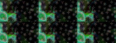 Kar taneleri radyal siyah renkler verir. Renkli arka planda güzel kar taneleri. Raster illüstrasyonu..