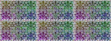 El çizimi. Raster illüstrasyonu. Güzel kumaş deseni. Çiçekler, dallar, otlar ve çiçekler.