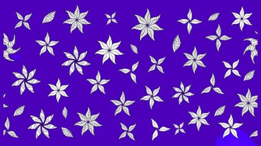 Halk tarzı. Modern çiçek arkaplanı. Parlak renkli çiçekleri ve mor renkli yaprakları olan harika bir çiçek deseni. Moda baskıları için zarif bir şablon.