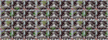 Gri renkte yaz çiçekleri. Raster illüstrasyonu. Raster çiçek desenli ve çiçekli..