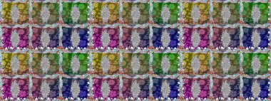 Doodle unsurları. Sorunsuz çiçek deseni kaydırma kağıt, davet, el ilanı, afiş veya Web sitesi Web sitesi arka plan duvar kağıdı için kullanılabilir. Elle çizilmiş Raster illüstrasyon.