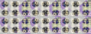 Raster illüstrasyonu. Soyut mandala ya da tuhaf kar tanesi çizgisi sanat tasarımı. Renkli arka planda izole tatlı kar taneleri.