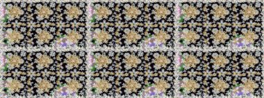 Barok tarzında kusursuz bir doğulu süsü. Geleneksel altın sarısı desenli siyah renkler ve altın elementler.