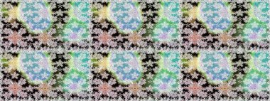 Düz Çiçek Elementleri Tasarımı. Renkli Bahar Temalı Kusursuz Arkaplan. Tarafsız renklerde çiçekler. Raster illüstrasyonunda kusursuz çiçek deseni.