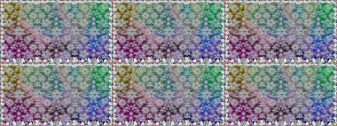 Klasik çiçek tasarımı elementleri. Raster illüstrasyonu. Gri kıvırcık çiçekler gri renkte şekillenir.