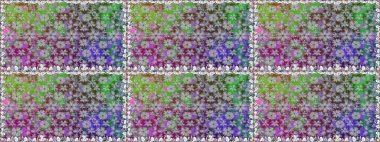 Çizgisiz desen. Şirin çiçekler. Raster Moda kumaş deseni.