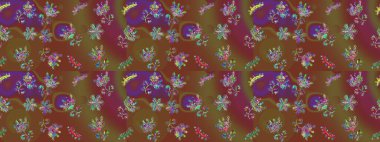 Kar taneleri tasarımı. Son moda kar taneleri ve elementler onun kartlarını gösteriyor. Retro tarzı, kış elementleri. Modern soyut tasarım posteri, kapak, kahverengi, mor ve yeşil renkli kart tasarımı.