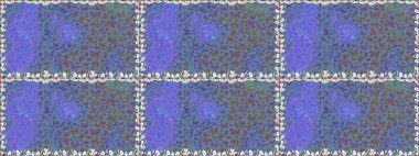 Doğadaki güzellik. Kumaş, tekstil, baskı ve davetiye örnekleri. Mavi arka planda uçan güzel kelebek. Kusursuz desen. Raster..