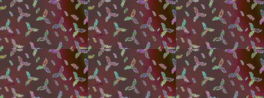 Elle çizilmiş kartanesi karalaması. Yılbaşı kış tasarımı için renkli kar taneleri. Raster illüstrasyonu.