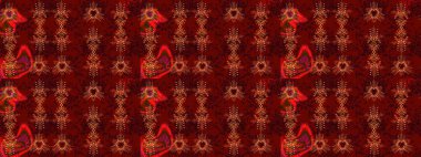 Renkli elementlerle Raster ilginç desen