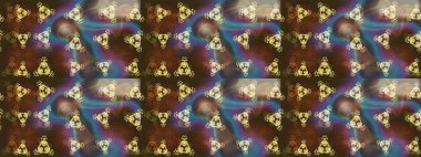 Soyut kar taneleri arkaplanda izole edilmiş düz dizayn. Raster illüstrasyonu. Kar taneleri deseni. Kar tanesi rengarenk desen. Raster kar taneleri arkaplanı.