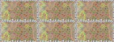 Raster. Bej arka planda bir resim. Kelebek deseni. Kumaş, tekstil, baskı ve davetiye örnekleri. Kusursuz..