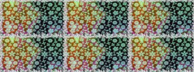 Raster illüstrasyonunda kusursuz çiçek deseni. Tarafsız renklerde çiçekler.