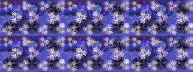 Renkli arka planda güzel kar taneleri. Raster kar taneleri deseni. Raster illüstrasyonu.