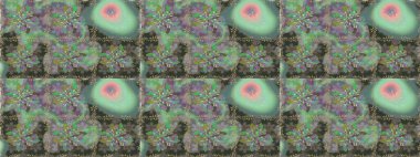 Yeşil renkli çiçekler. Güzel çiçek deseni. Renkli Bahar Temalı Kusursuz Arkaplan. Düz Çiçek Elementleri Tasarımı.