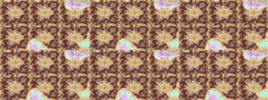 Antika altın tekrarlanabilir duvar kağıdı. Kahverengi renklerde altın element. Barok tarzında altın çiçekli süs. Şam çizimi tekrarlanan desen.