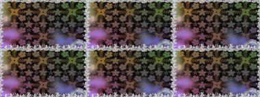 Düz Çiçek Elementleri Tasarımı. Modaya uygun kumaş deseni. Sevimli çiçek raster deseni. Renkli Yaz Temalı Kusursuz Arkaplan.