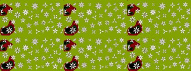 Sabıka fotoğraflarında, bebek kıyafetlerinde, duvar kâğıtlarında, paket kutularında falan kullanılabilir. Zarif, parlak ve eskiz yeşil çiçek deseni tasarımı.