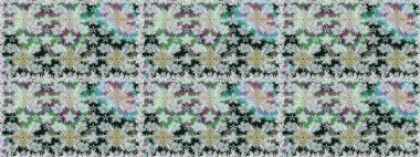 Modern çiçek arkaplanı. Halk tarzı. Moda baskıları için zarif bir şablon. Parlak renkli çiçekleri ve gri yaprakları olan, kusursuz çiçek desenleri..