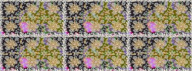 Klasik klasik klasik arka plan. Gri renklerde, altın elementlerle kusursuz desen. Geleneksel oryantasyon süsü. Klasik raster altın pürüzsüz desen.