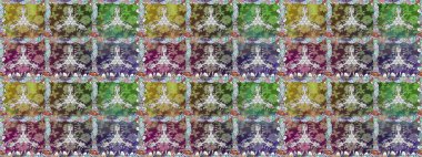 Raster illüstrasyonu. Güzel kumaş deseni. Hoş bir çiçek geçmişi var. Küçük bir çiçekte kusursuz desen.