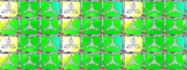 Halk tarzı. Modern çiçek arkaplanı. Yeşil, nötr ve gri renklerde yapraklar ve parlak renkli çiçeklerle muhteşem bir çiçek deseni. Moda baskıları için zarif bir şablon.