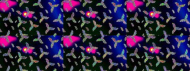 Kış arka plan. Noel kar taneleri ile arka plan. Raster Noel renkli arka plan ile sevimli kar tanesi. Raster illüstrasyon.