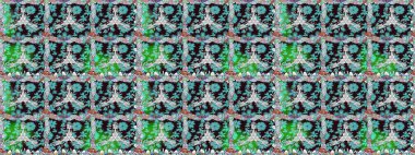 Sevimli çiçek raster deseni. Düz Çiçek Elementleri Tasarımı. Renkli Bahar Temalı Kusursuz Arkaplan. Mavi renkte çiçekler.