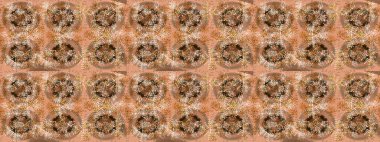 Basit bir kar tanesi. Kışın sembolü, mutlu noeller, mutlu yeni yıl kutlaması Raster illüstrasyonu. Bej, kahverengi ve nötr renkler üzerine bir resim. Soyut duvar kağıdı, ambalaj dekorasyonu.