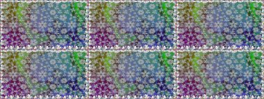 Klasik çiçekler. El çizimi, soyut ve süslü elementler. Suluboya resim taklit Raster çizimi. Yaz çiçekleri teması. Renkler.