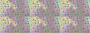 Yapraklı çizim şekli. Tekstil için figür. Poster ya da kapak için arka plan. Şirin, zarif çiçekler Raster illüstrasyonu. Davetiye ve kartpostal tasarımı için dekoratif çiçek unsurları.