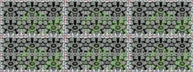 Halk tarzı. Modern çiçek arkaplanı. Moda baskıları için zarif bir şablon. Parlak renkli çiçekleri ve gri yaprakları olan, kusursuz çiçek desenleri..