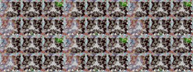 Kabile sanatı boho baskısı, klasik çiçek arkaplanı. Soyut etnik raster kusursuz desen. Arkaplan dokusu, duvar kağıdı, gri renkli çiçek teması.