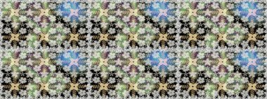 Gri renkli çiçekler. Hediye ambalaj kağıdı, tebrik kartları, posterler ve pankart tasarımı. Raster düz çiçekleri pürüzsüz desen.