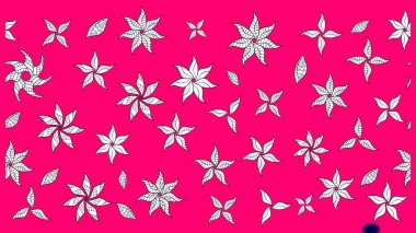 Raster çiçek izi. Klasik taslak çizimi. Çiçeksel morumsu çizim deseni.