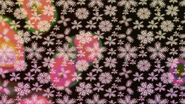 Süslü kumaş deseni. Raster illüstrasyonundaki çiçek desenli çizim. Düz Çiçek Elementleri Tasarımı. Renkli Bahar Teması çizim şablonu.