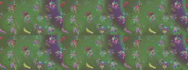 Anti-stres için soyut örnek sayfası. Raster illüstrasyonu. Yeşil, gri ve mor renklerde.