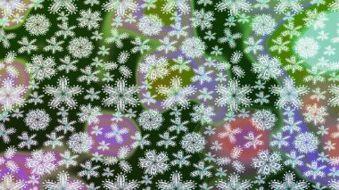 Çiçek buketleriyle klasik bir eskiz şekli. Raster illüstrasyonu. Yeşil renklerde.