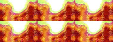 Hediye ambalaj kağıdı, tebrik kartları, posterler ve pankart tasarımı. Turuncu, kırmızı ve beyaz renkte çiçekler. Raster düz çiçek çizim deseni.