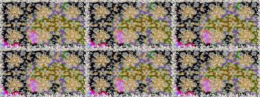 Doğulu stil, altın elementli gri renkli altın desenli arabesk yapar. Kusursuz kıvırcık saçlar. Raster altın desen.