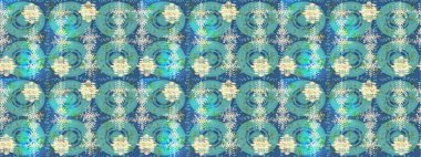 Soyut duvar kâğıdı, ambalaj dekorasyonu. Mavi, yeşil ve bej renkler üzerine resim. Basit bir kar tanesi. Kışın sembolü, mutlu noeller, mutlu yeni yıl kutlaması Raster illüstrasyonu..