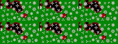 Yumuşak, bahar çiçekli arka plan. Yeşil renkli çiçekler. Raster çiçek desenli ve çiçekli..