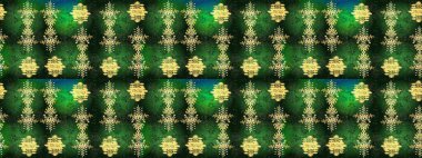 Kar tanesi renkli desen. Snowflakes desen. Raster kar taneleri arka plan. Renk arka plan üzerinde izole soyut kar taneleri ile düz tasarım. Raster illüstrasyon.